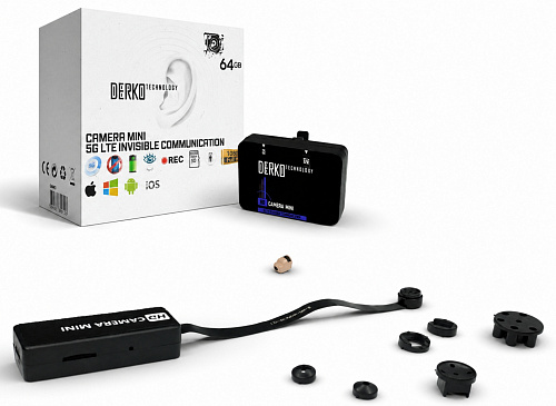 Передовая система 5G/LTE с микрокамерой 2MP Full HD и микронаушник Pico 4 мм