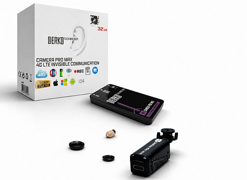 Передовая система 4G/LTE с микрокамерой 5MP Full HD 10x zoom и микронаушник Nano 6 мм