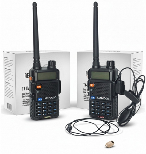 Рация KENWOOD TK-UVF8 и микронаушник Nano 6 мм