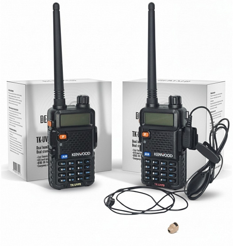 Рация KENWOOD TK-UVF8 и микронаушник Pico 4 мм