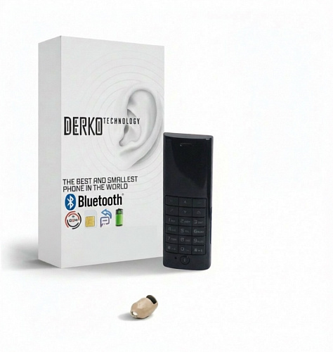 Мини Bluetooth-телефон DIWEINUO D1 и микронаушник Nano 6 мм
