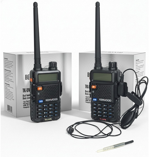Рация KENWOOD TK-UVF8 и микронаушник магнит Sphere 2 мм